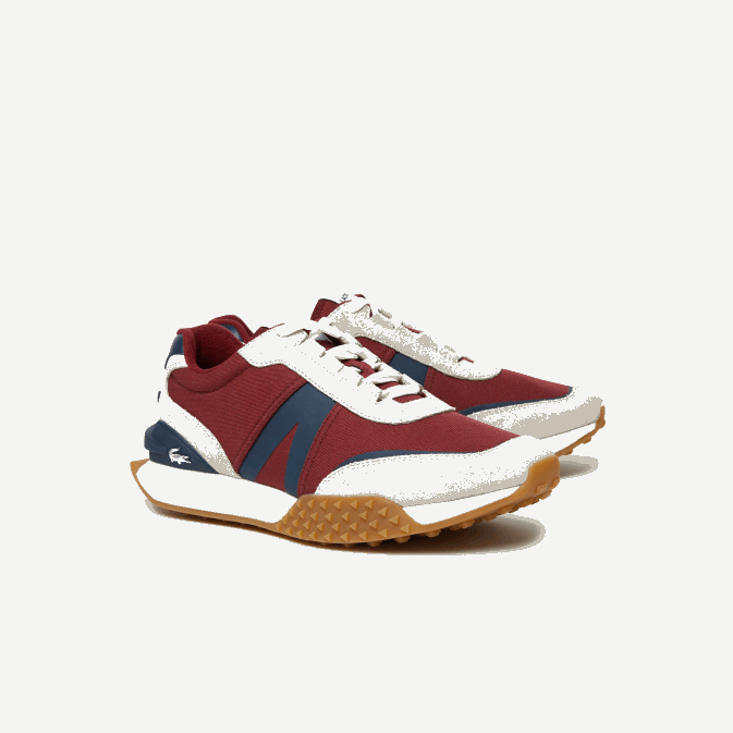 gomme marine gu1 V6HV1781 Hommes Lacoste l-spin chaussures d\extérieur en cuir et textile d\hiver de luxe