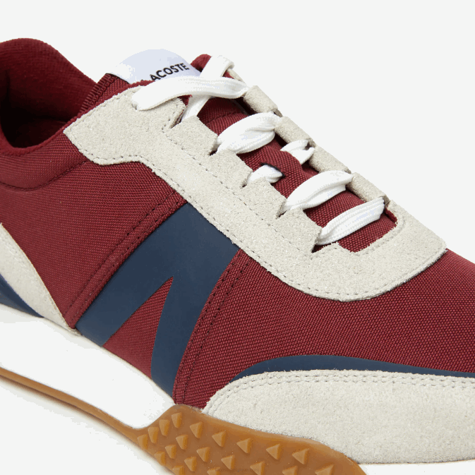 gomme marine gu1 V6HV1781 Hommes Lacoste l-spin chaussures d\extérieur en cuir et textile d\hiver de luxe