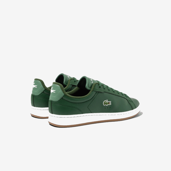 gomme vert foncé grg V6HV1723 Hommes Lacoste baskets en cuir à semelle en gomme carnaby pro
