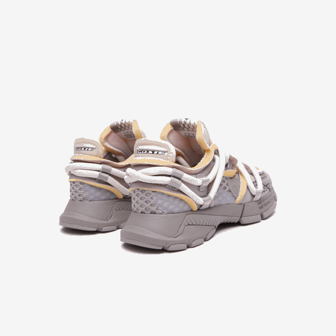 gris blanc 1e7 V6HV1732 Hommes Lacoste baskets en textile l003 active