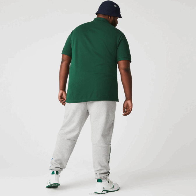 gris bleu chine vert hkb V6HV1179 Hommes Lacoste pantalon de jogging en molleton de coton mélangé color block