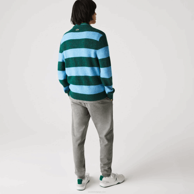 gris chiné 1vq V6HV1169 Hommes Lacoste fanions l badge pantalon de survêtement polaire