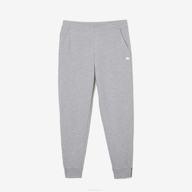 gris chiné cca V6HV1006 Hommes Lacoste pantalon de survêtement coupe slim en coton mélangé chiné