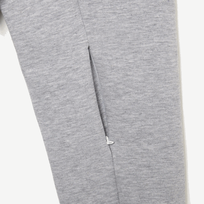 gris chiné cca V6HV1022 Hommes Lacoste sweat zippé à col montant en coton mélangé