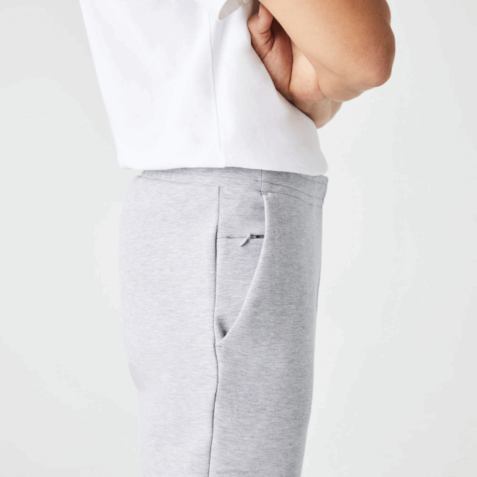 gris chiné cca V6HV1044 Hommes Lacoste pantalon de survêtement à imprimé réfléchissant