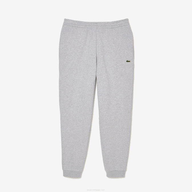 gris chiné cca V6HV1061 Hommes Lacoste pantalon de survêtement fuselé en polaire