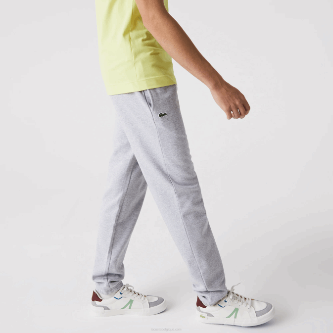 gris chiné cca V6HV1152 Hommes Lacoste pantalon de survêtement sport en polaire de tennis