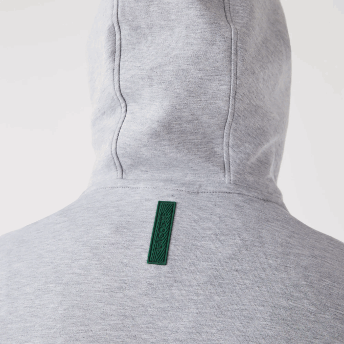 gris chiné cca V6HV1224 Hommes Lacoste sweat à capuche coupe classique