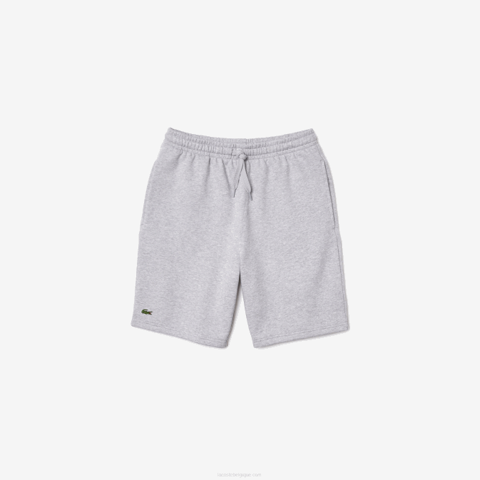 gris chiné cca V6HV1361 Hommes Lacoste short de tennis en polaire sport