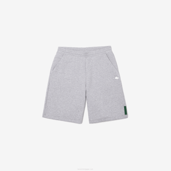 gris chiné cca V6HV1391 Hommes Lacoste short en coton mélangé stretch