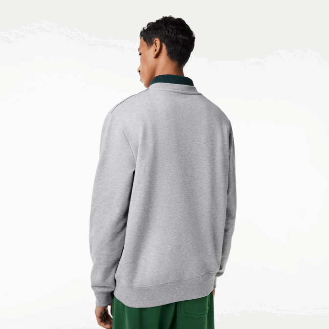 gris chiné cca V6HV301 Hommes Lacoste sweat col rond molleton non gratté