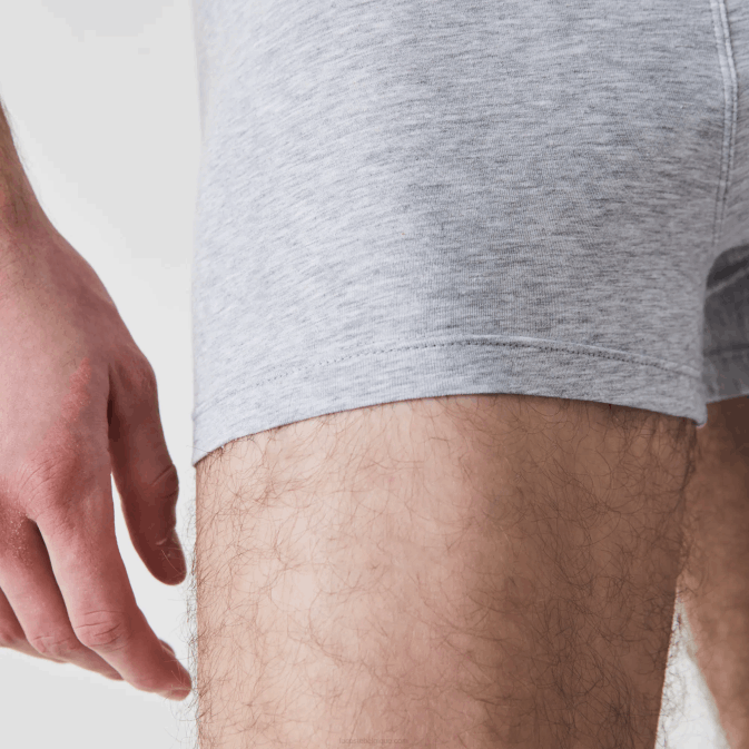gris chiné cca V6HV485 Hommes Lacoste lot de 3 boxers casual