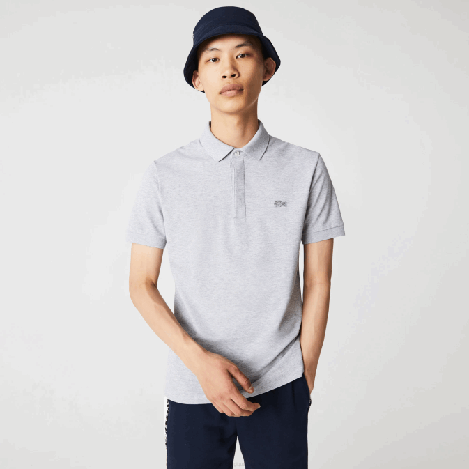 gris chiné cca V6HV659 Hommes Lacoste polo piqué de coton stretch smart paris