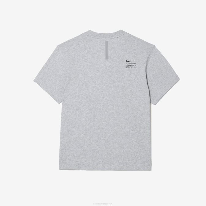 gris chiné cca V6HV660 Hommes Lacoste t-shirt imprimé à coupe décontractée