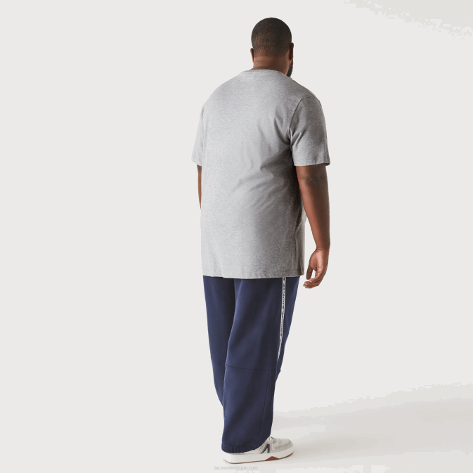 gris chiné cca V6HV757 Hommes Lacoste t-shirt en jersey de coton xl à col rond