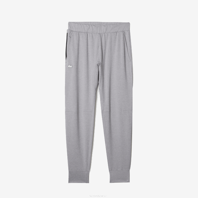 gris clair chine 9ya V6HV1073 Hommes Lacoste pantalon de survêtement de sport à deux épaisseurs
