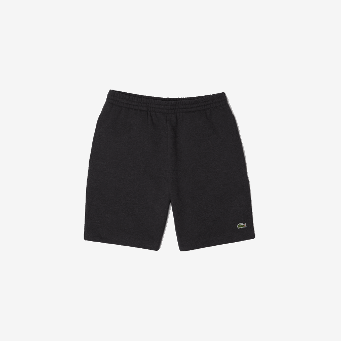 gris el6 V6HV1597 Hommes Lacoste short en molleton de coton bio brossé