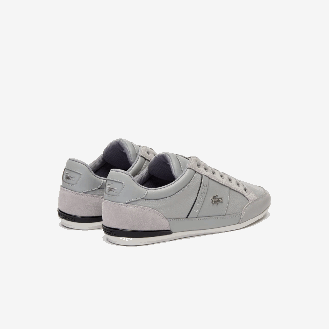 gris noir 276 V6HV1709 Hommes Lacoste baskets chaymon en cuir
