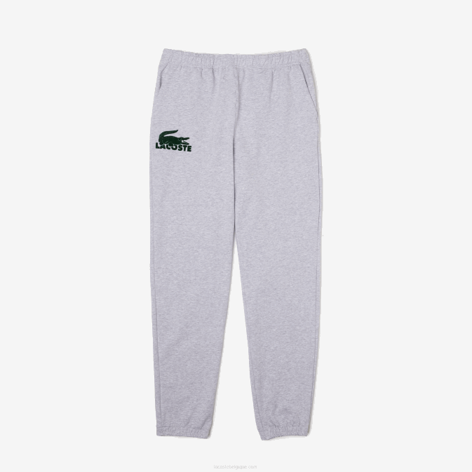 gris vert chine y9k V6HV1475 Hommes Lacoste pantalon de jogging en molleton de coton
