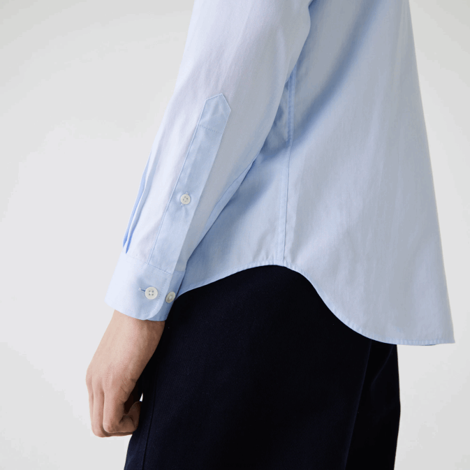 hbp bleu V6HV1493 Hommes Lacoste chemise coupe classique en coton premium