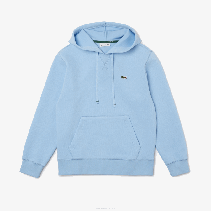 hbp bleu V6HV2528 femmes Lacoste sweat ample à capuche en coton mélangé