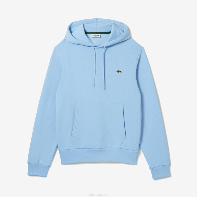 hbp bleu V6HV267 Hommes Lacoste sweat à capuche coton bio