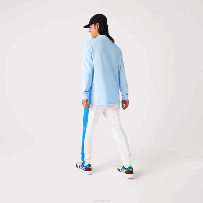 hbp bleu V6HV643 Hommes Lacoste polo à manches longues original l1212