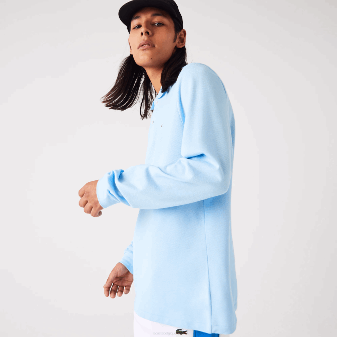 hbp bleu V6HV643 Hommes Lacoste polo à manches longues original l1212