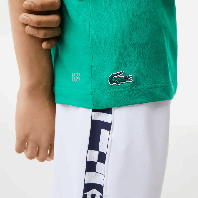 hd2 vert V6HV683 Hommes Lacoste t-shirt de tennis à imprimé crocodile sport