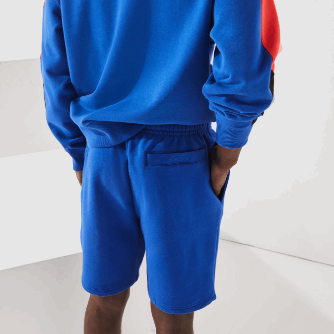 hjm bleu V6HV1339 Hommes Lacoste short de tennis en polaire sport