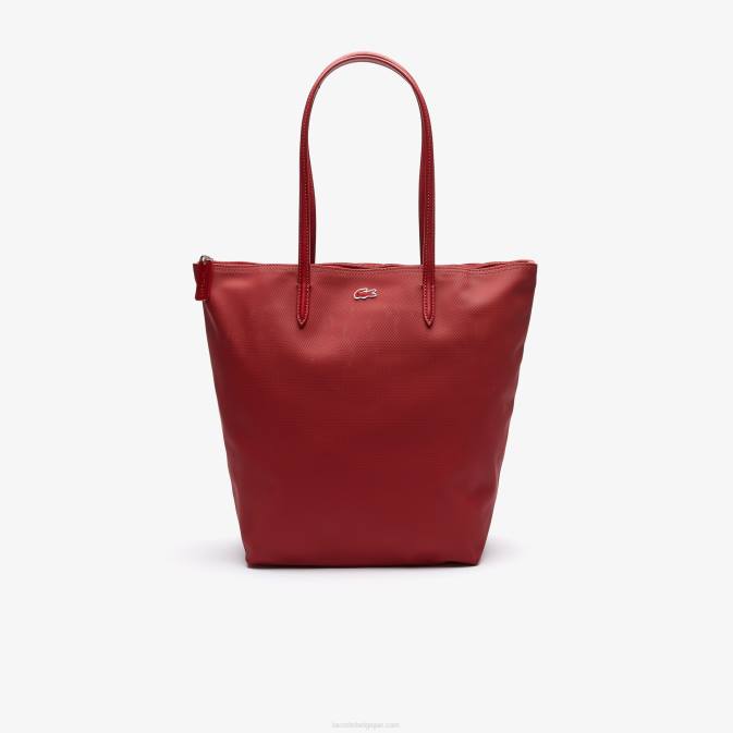 alizarine c62 V6HV2837 femmes Lacoste sac cabas zippé vertical l.12.12 concept