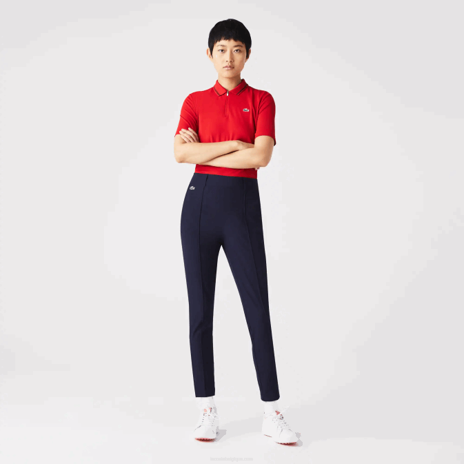 bleu marine 166 V6HV2658 femmes Lacoste pantalon de golf stretch sport