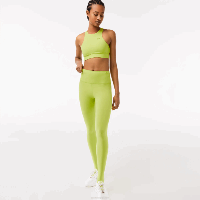 jaune 90v V6HV2541 femmes Lacoste leggings à étrier