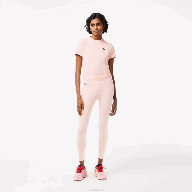 kf9 rose V6HV2409 femmes Lacoste legging sport 7/8 en polyester recyclé