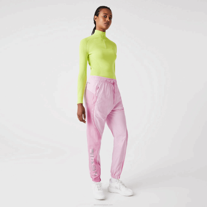 rose z4h V6HV2555 femmes Lacoste pantalon de survêtement à imprimé marin