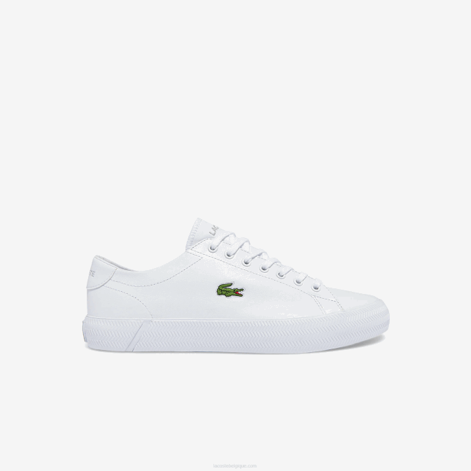 blanc 21g V6HV1750 Hommes Lacoste baskets gripshot en cuir et synthétique