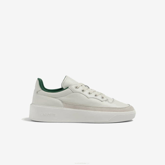 blanc cassé 18c V6HV1739 Hommes Lacoste baskets g80 club en cuir ton sur ton