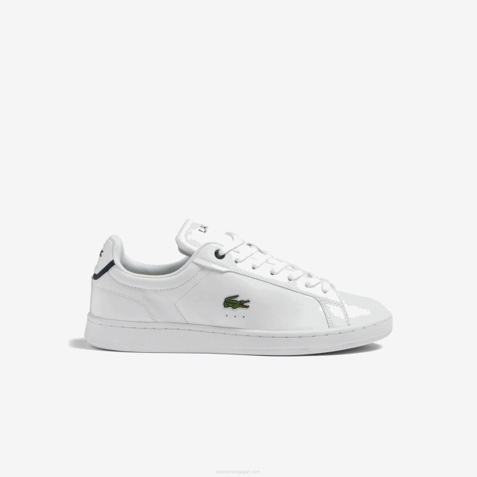 blanc & marine 042 V6HV1743 Hommes Lacoste baskets ton sur ton en cuir carnaby pro bl