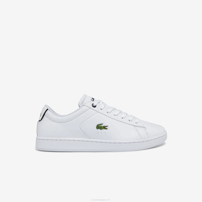 blanc & marine 042 V6HV1815 Hommes Lacoste baskets en cuir carnaby bl