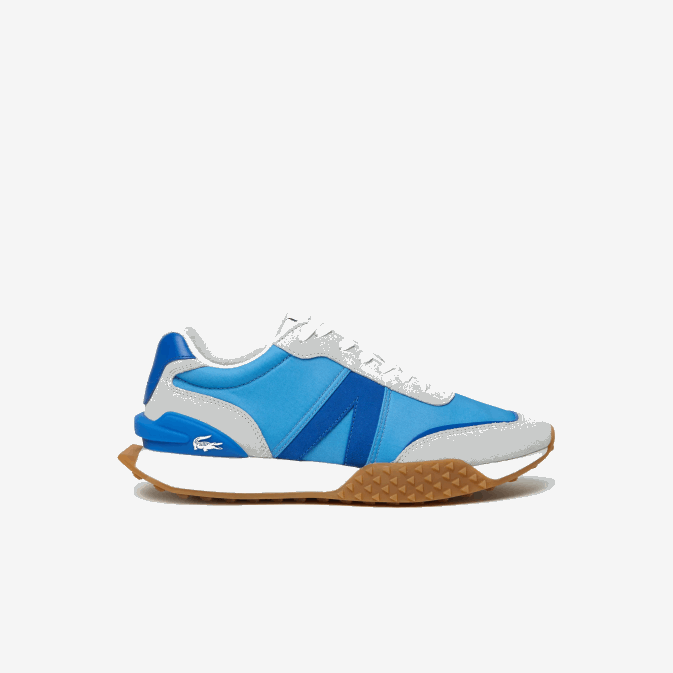 bleu marine bn1 V6HV1790 Hommes Lacoste baskets l-spin deluxe en cuir contrasté