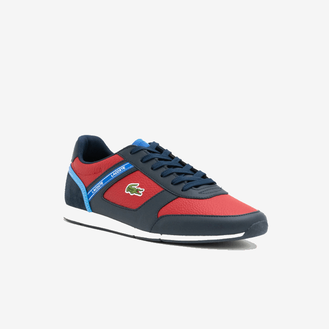 bleu marine & rouge 144 V6HV1908 Hommes Lacoste baskets en synthétique menerva sport