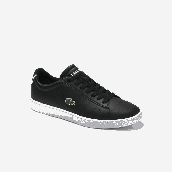 noir 024 V6HV1875 Hommes Lacoste baskets en cuir carnaby evo