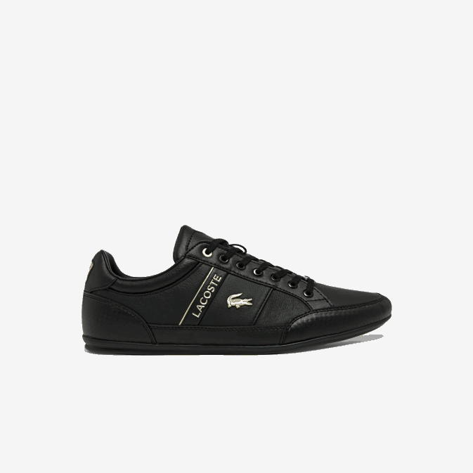 noir 02h V6HV1833 Hommes Lacoste baskets chaymon en synthétique et cuir