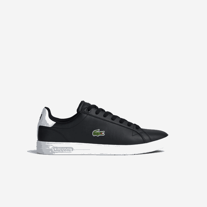 noir et blanc 312 V6HV1909 Hommes Lacoste baskets en cuir graduate pro