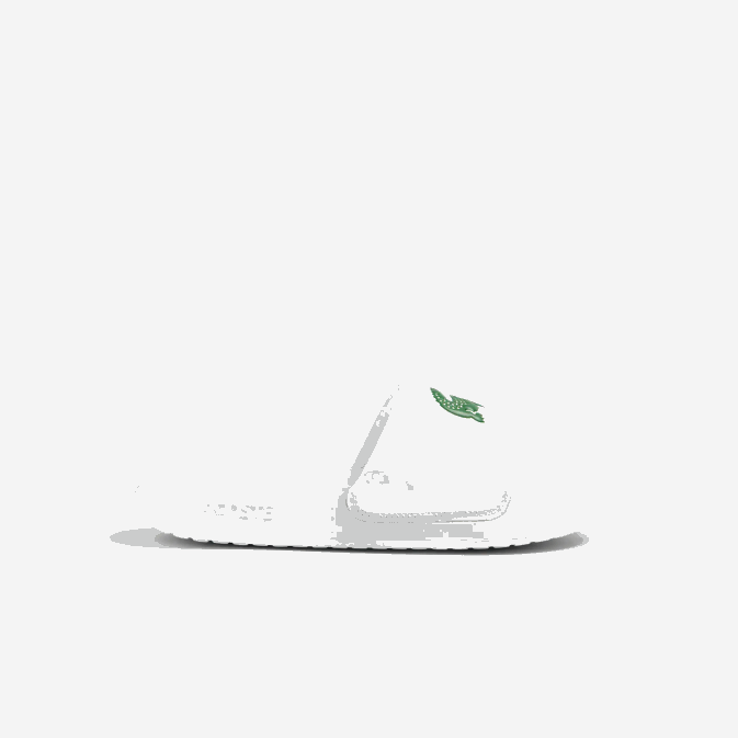 blanc/vert 082 V6HV1728 Hommes Lacoste claquettes synthétiques croco 1.0