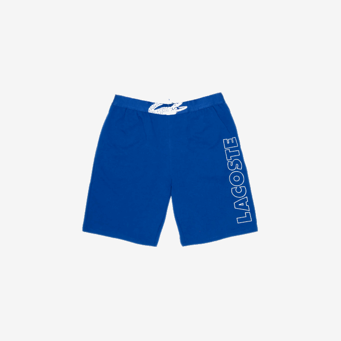 bleu blanc emj V6HV1512 Hommes Lacoste short d'intérieur en molleton de coton de marque