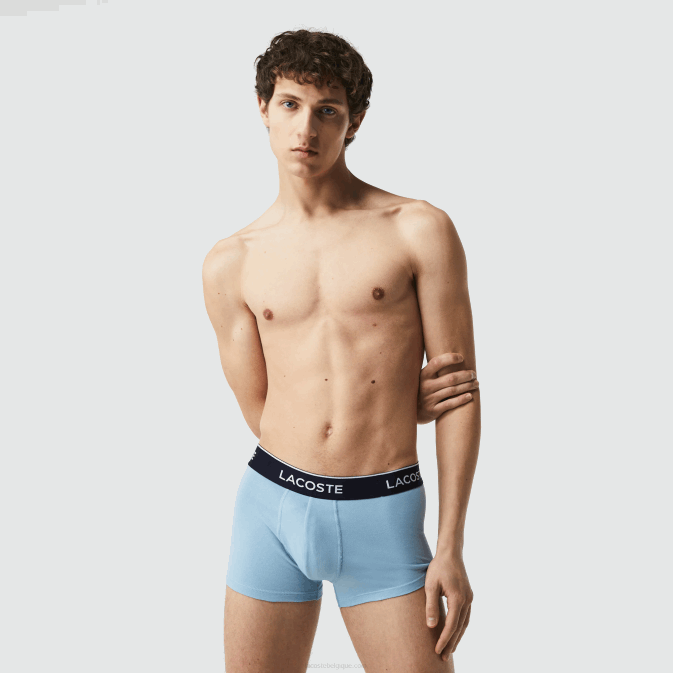 gris bleu chine f7k V6HV1371 Hommes Lacoste lot de 3 boxers casual