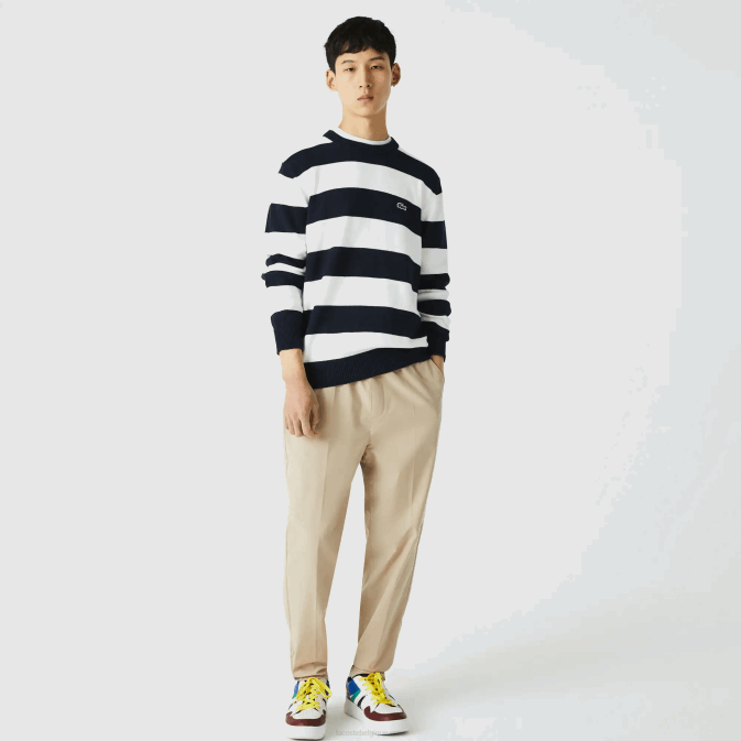 beige c5u V6HV1118 Hommes Lacoste pantalon de survêtement résistant à l'eau