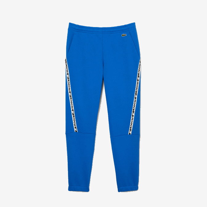 bleu k1q V6HV1460 Hommes Lacoste pantalon de jogging à bandes imprimées
