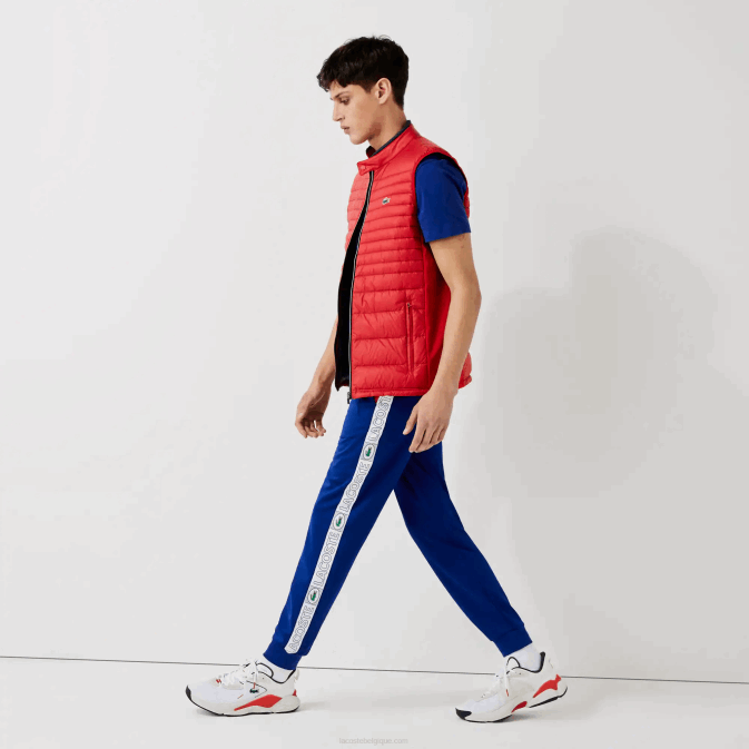bleu rouge blanc an3 V6HV1119 Hommes Lacoste pantalon de survêtement à bandes de sport